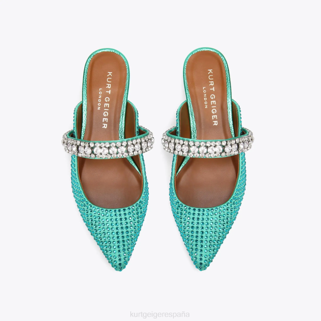 Kurt Geiger mujer cristales principescos de londres 2LPR668 | calzados verde azulado